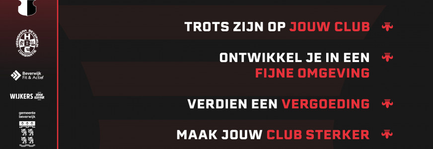 Beverwijk start met MDT project speciaal voor jongeren 12-30 jaar. Proeven aan vrijwilligerswerk bij de sportclub!